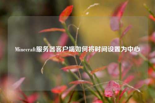 Minecraft服務(wù)器客戶端如何將時間設(shè)置為中心